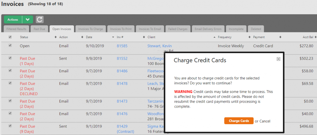 Service Autopilot Credit Card Processing