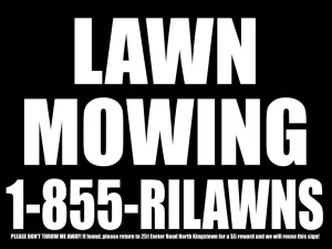 landscaping lawn signs